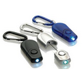 Push Button Flashlight w/ Carabiner Clip